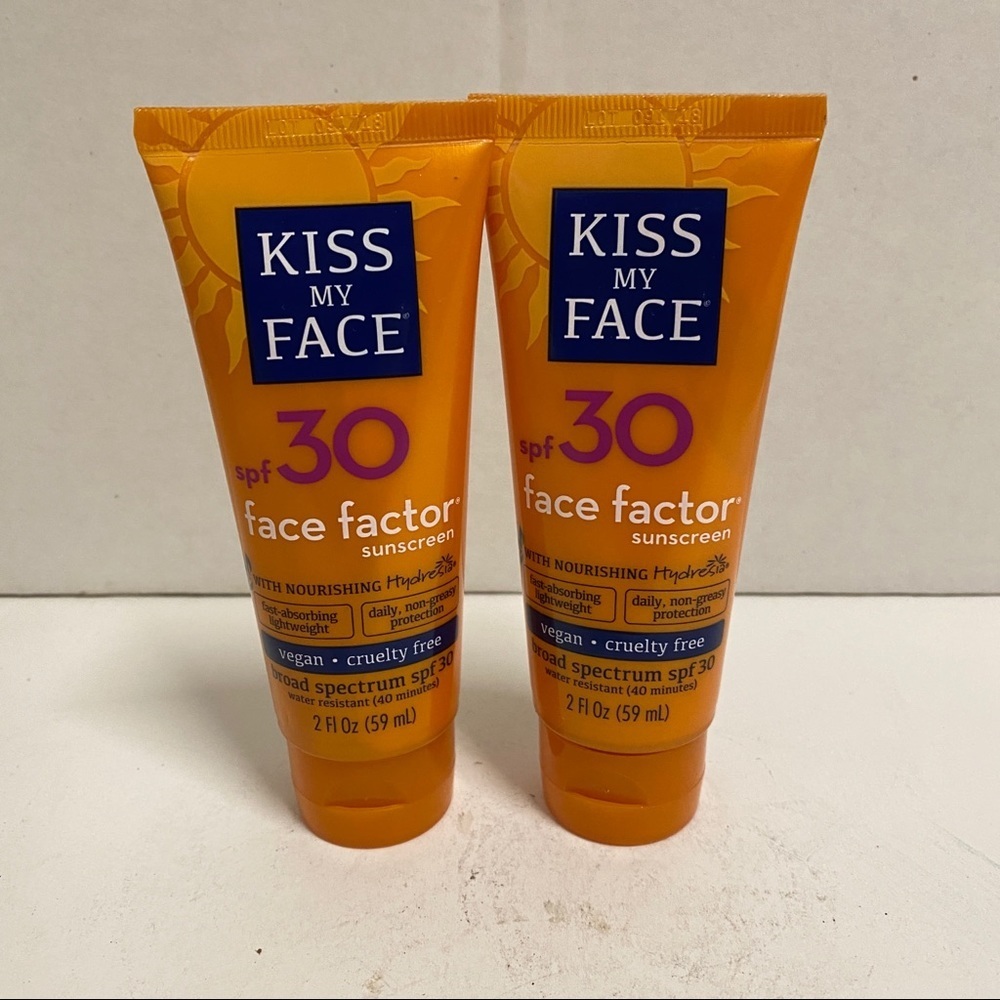 Kiss My Face Face Factor Sunscreen SPF 30 Lot Of 2